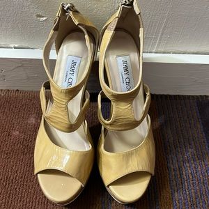 Jimmy choo cream heels
